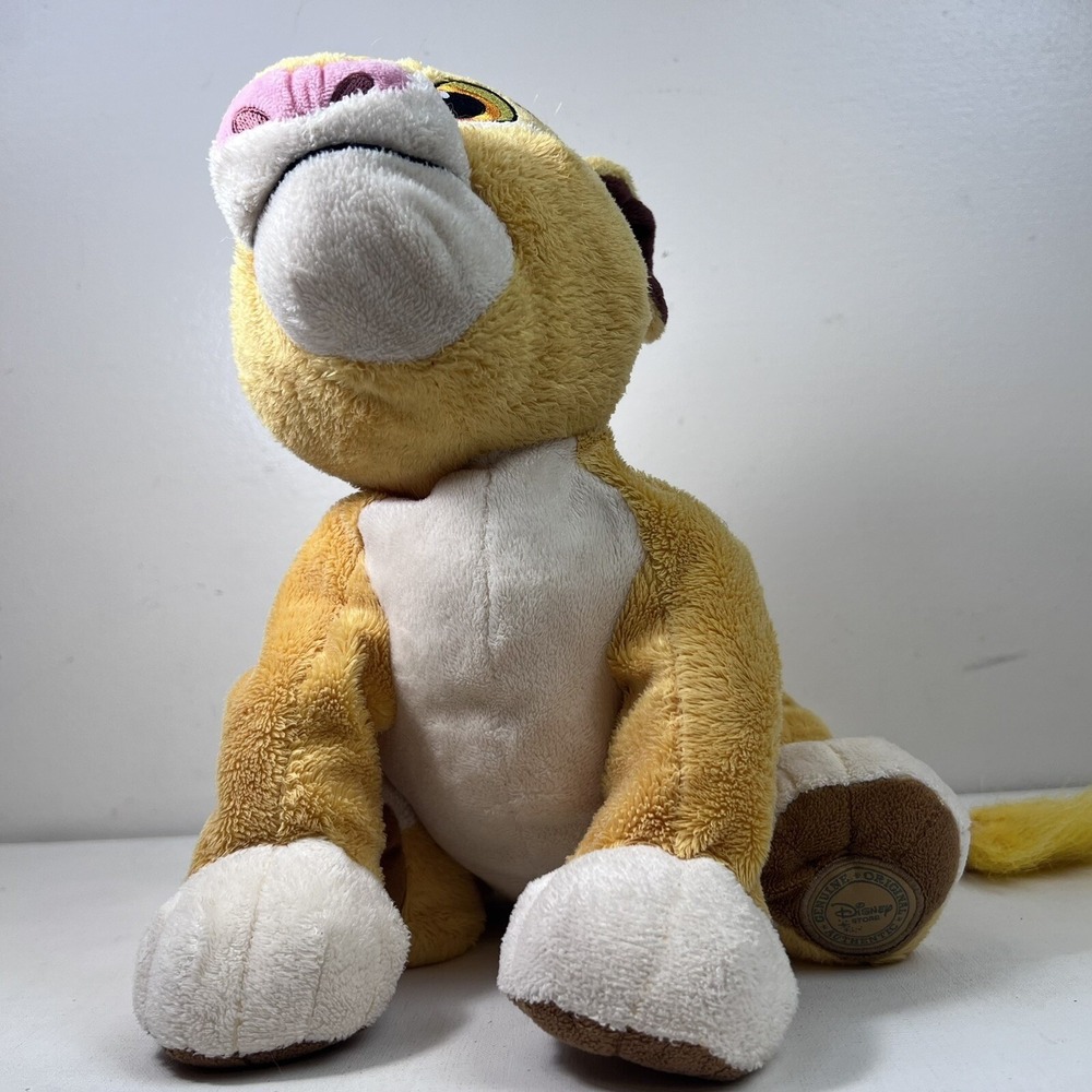 Disney Simba Plush 13" The Lion King Stuffed Animal Toy Yellow Floppy‎ Cuddly - Picture 2 of 9